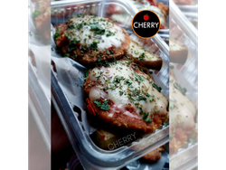 Milanesa a la napolitana con puré