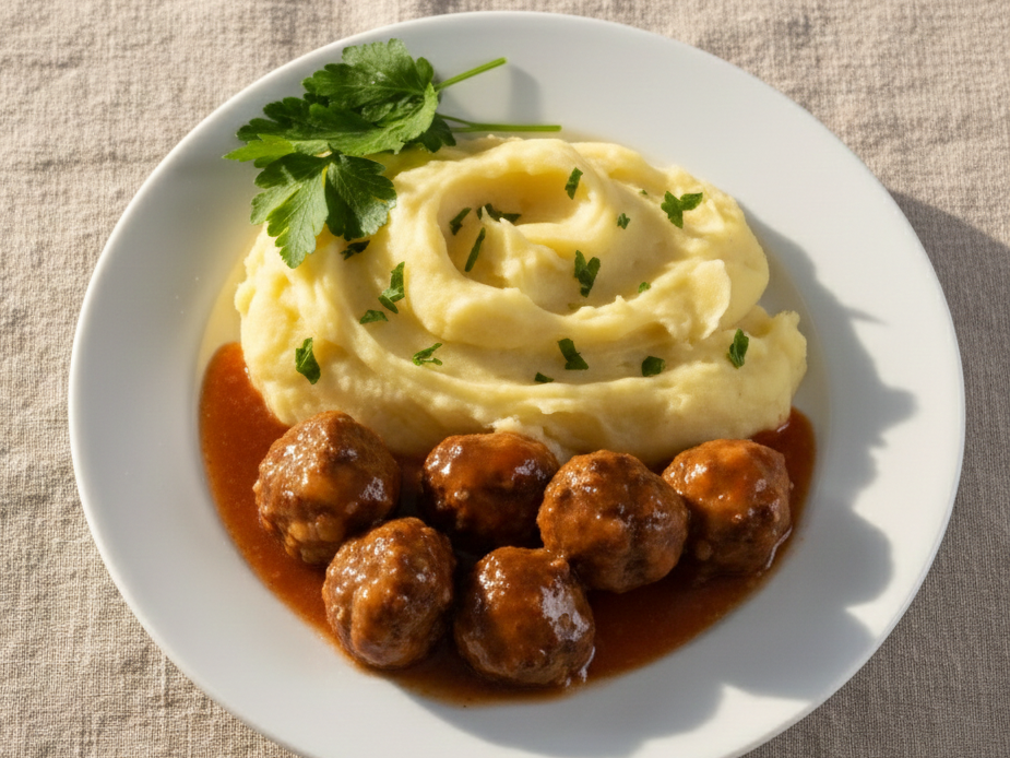 Albóndigas con guarnición