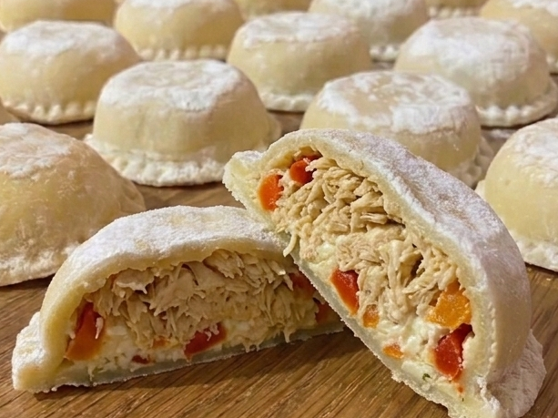 Sorrentinos de pollo asado & verduras