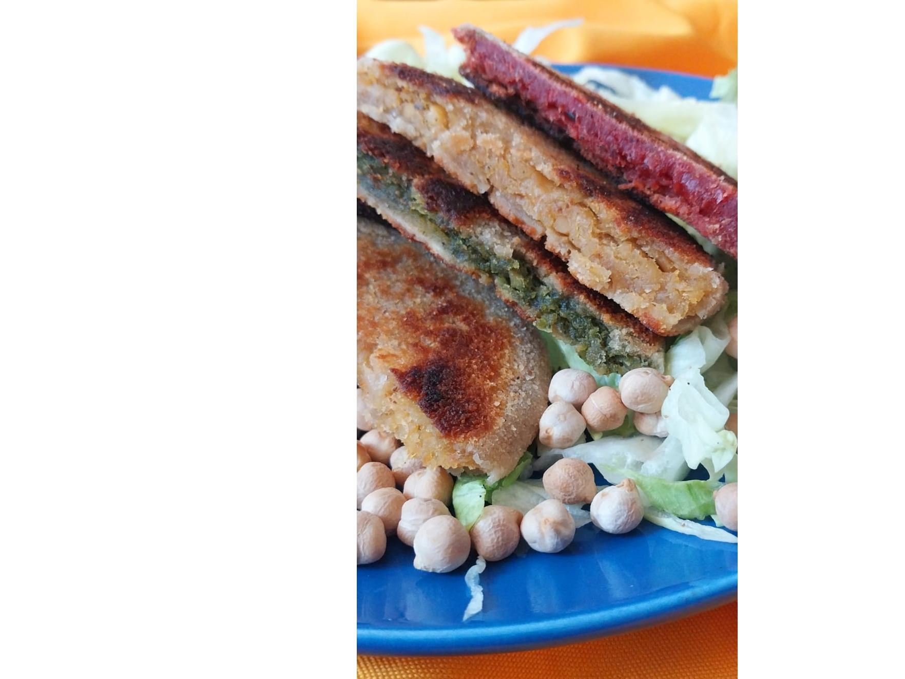 Milanesas de garbanzos rellenas