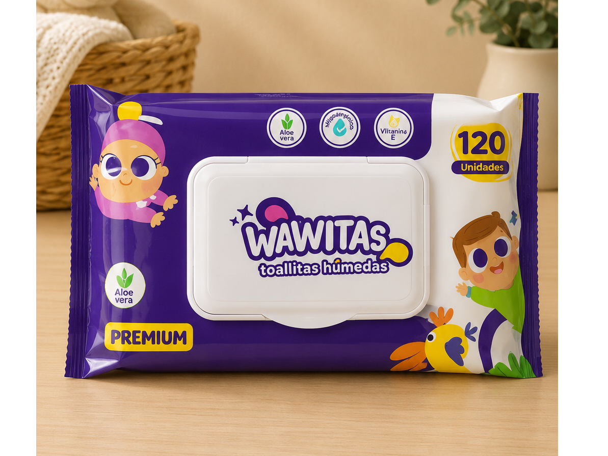 TOALLA HUM. WAWITAS 120 UNID