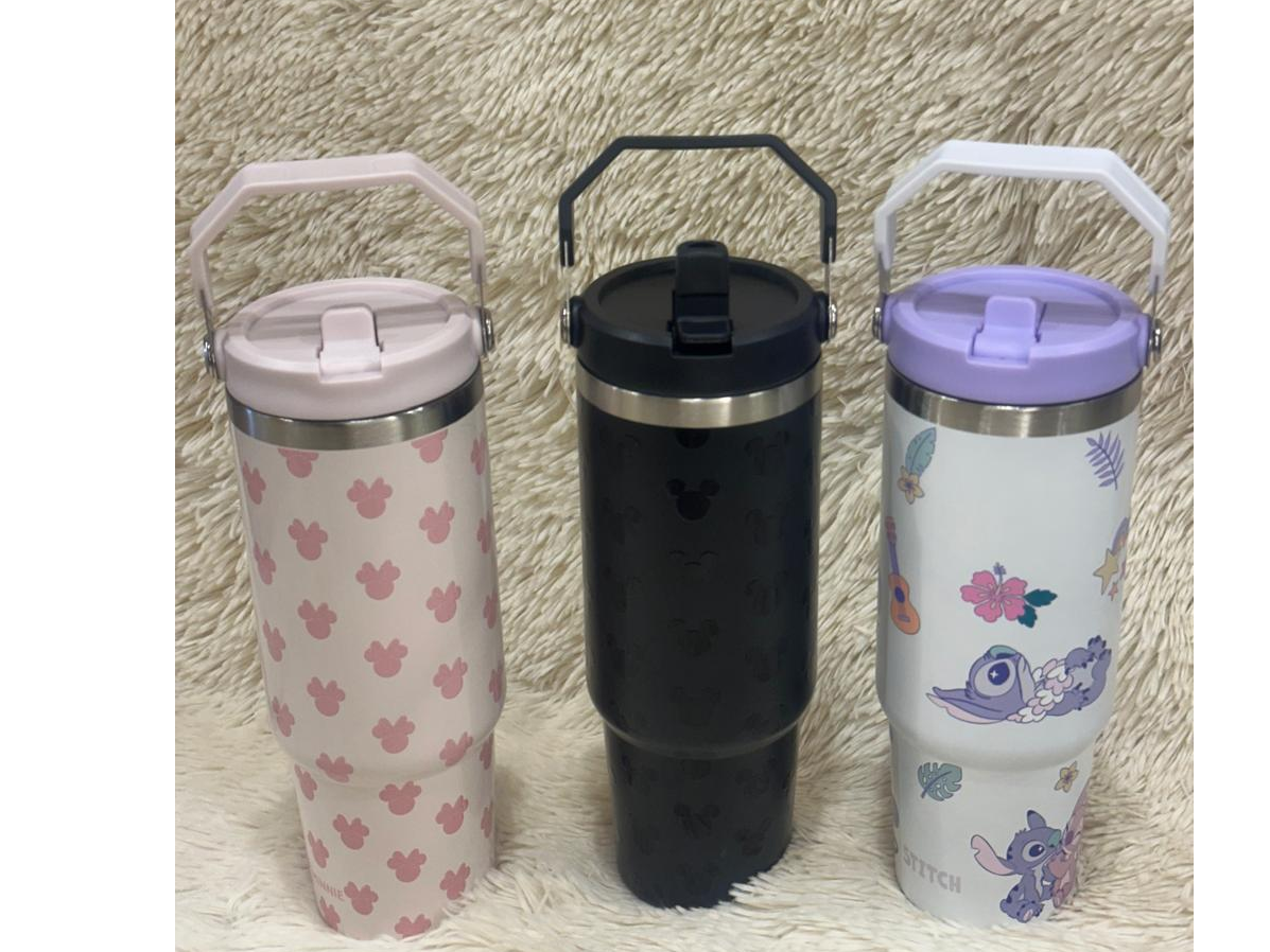 VASO TERMICO con SORBETE Y MANIJA DISNEY 900ml