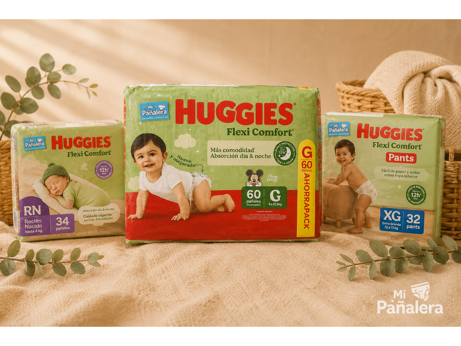 PAÑAL HUGGIES FLEXI
