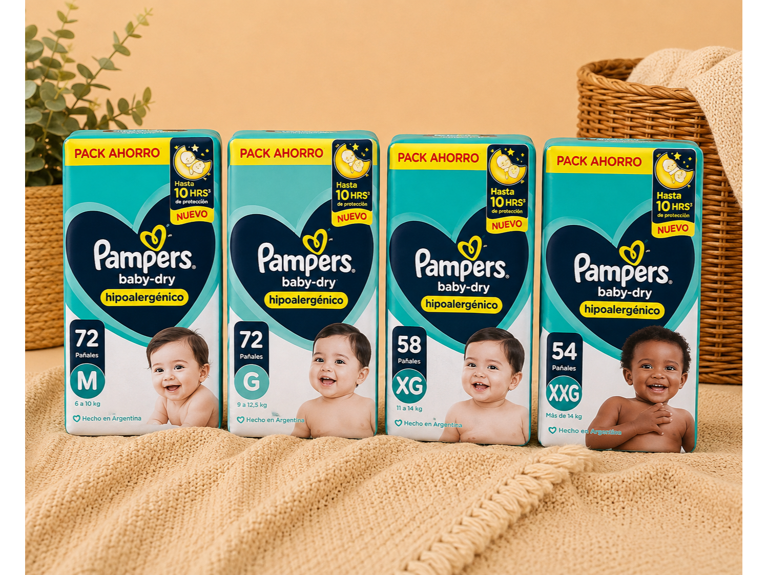 PAÑAL PAMPERS BABYDRY