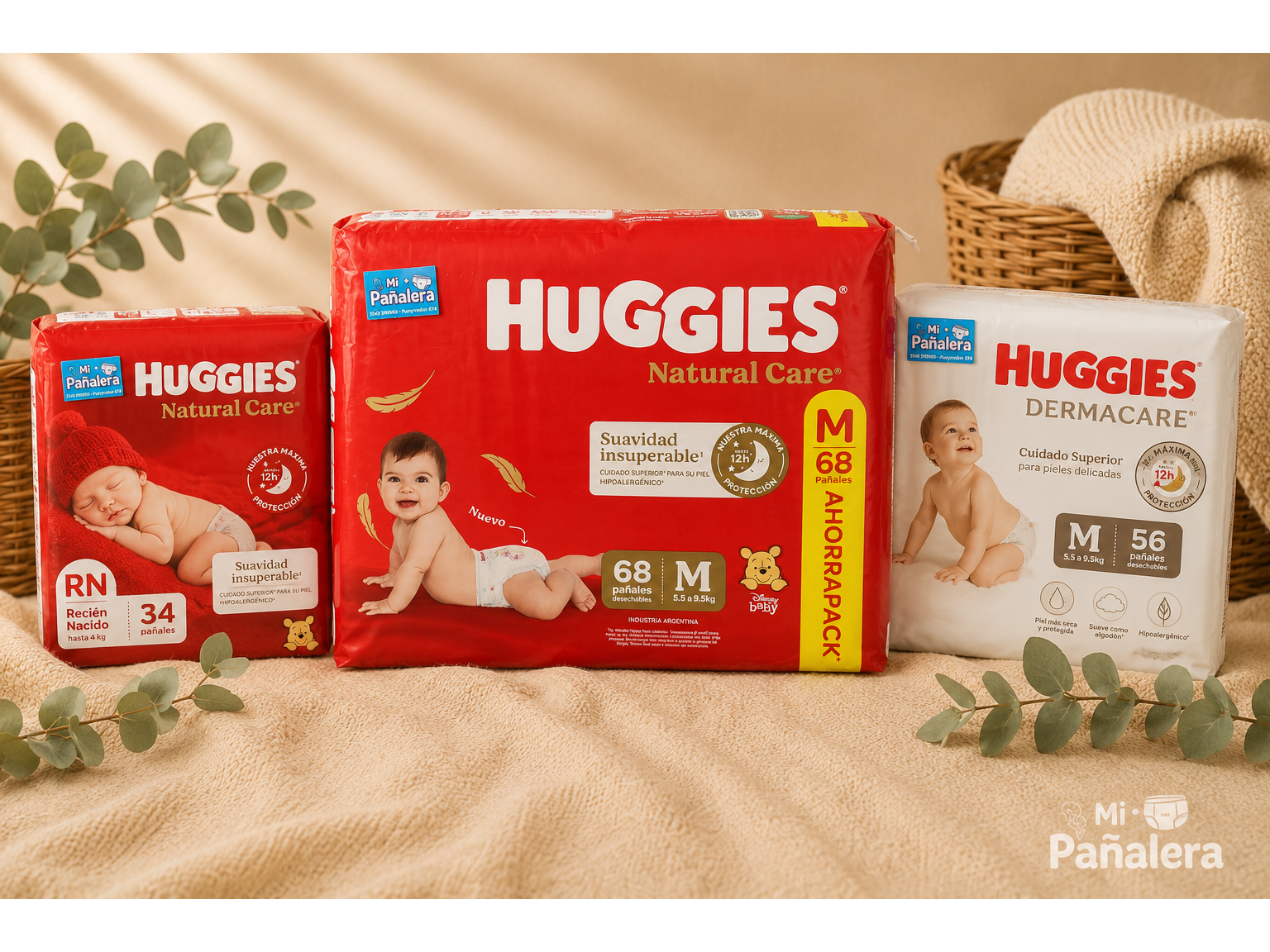 PAÑAL HUGGIES NATURAL CARE