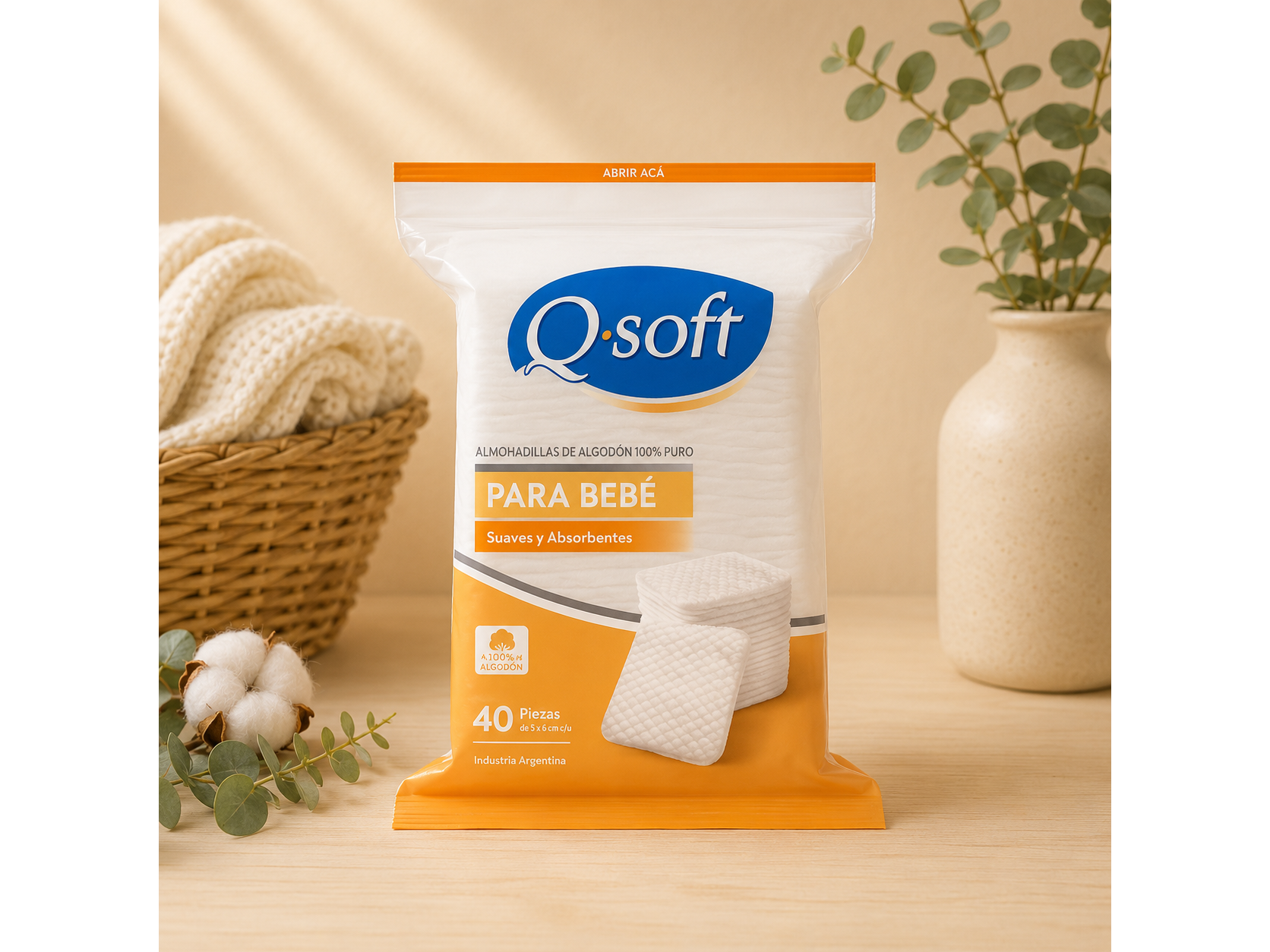 PAÑOS QSOFT 40 UNID