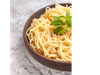 Fideos blancos con queso porcion mediana