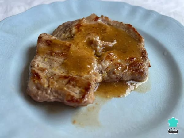 Bondiola de cerdo a la mostaza y miel