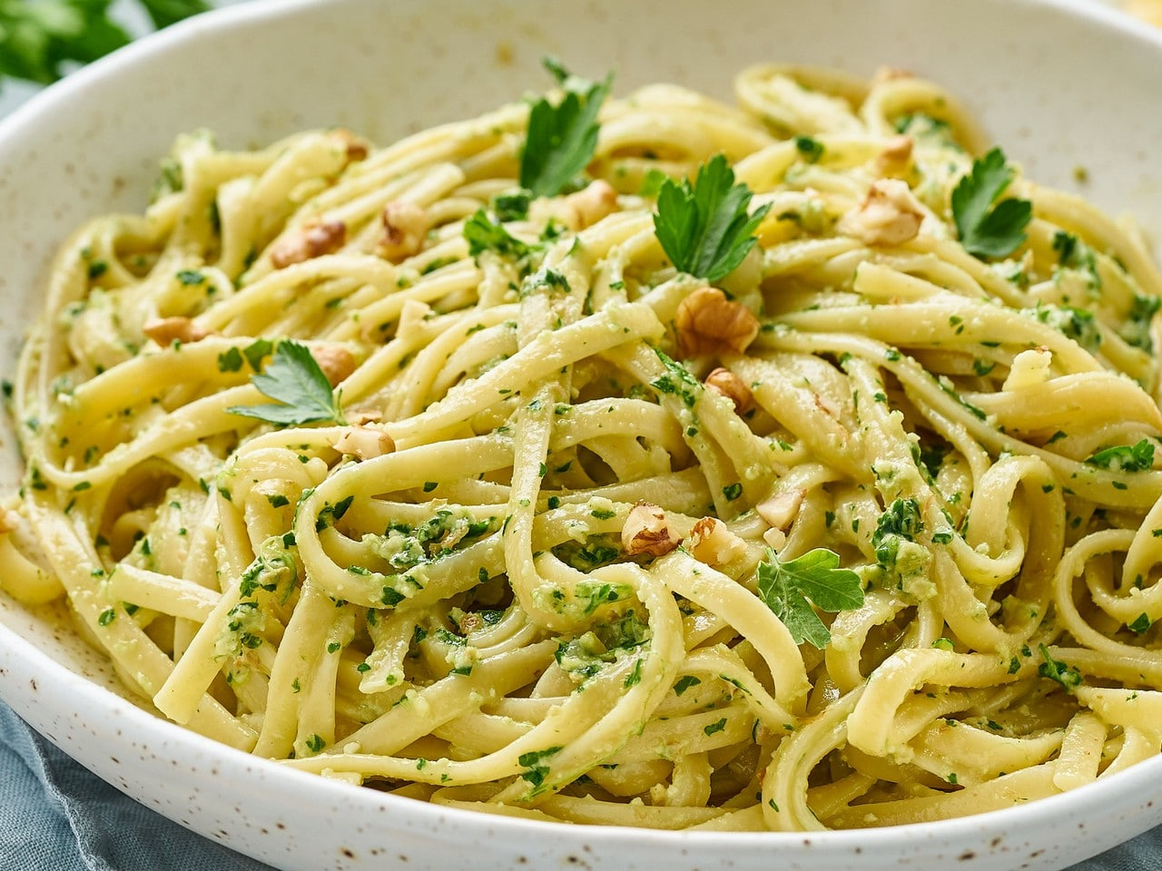 Fideos al pesto Bandeja Grande