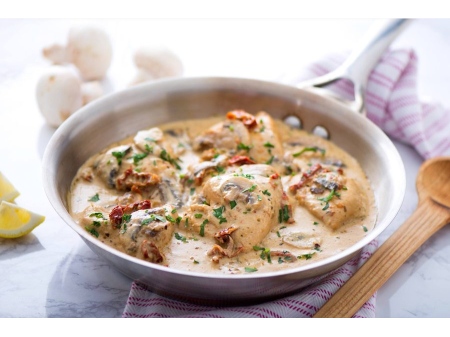 Pollo a la crema