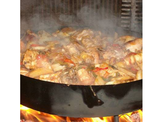 Pollo al disco
