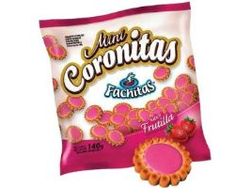 MINI CORONIAS FRUTILLA 140GRS