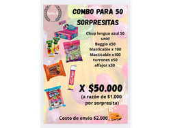 COMBO P/50 SORPRESITAS
