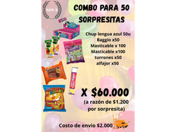 COMBO P/50 SORPRESITAS