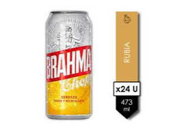 PLANCHA 24 UNID CERVEZA LATA BRAHMA 473CC