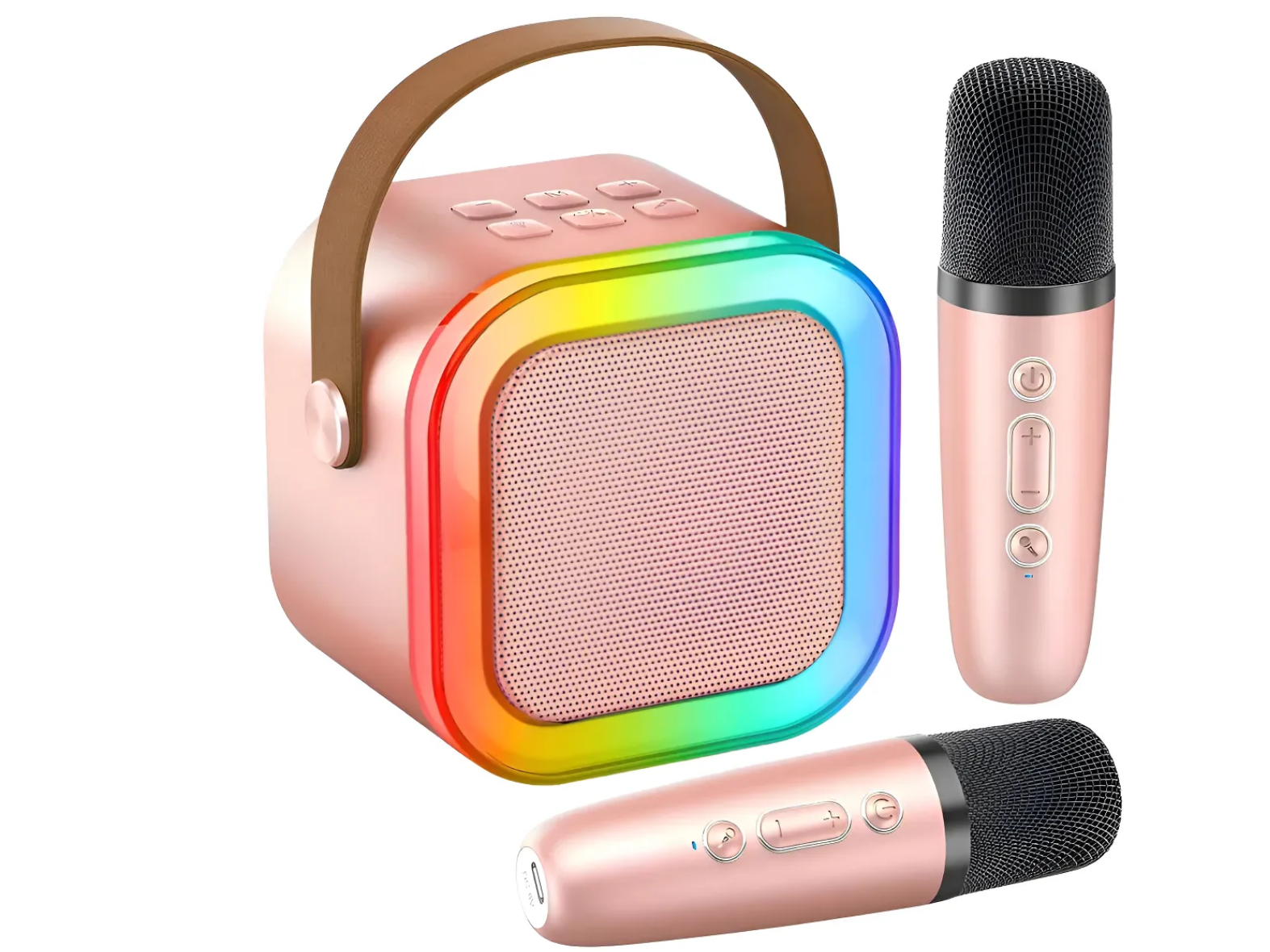 Parlante Y Micrófono Bluetooth Karaoke Niños Portátil