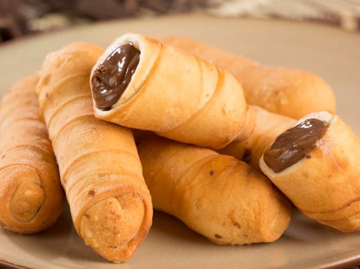 Tequeños de chocolate