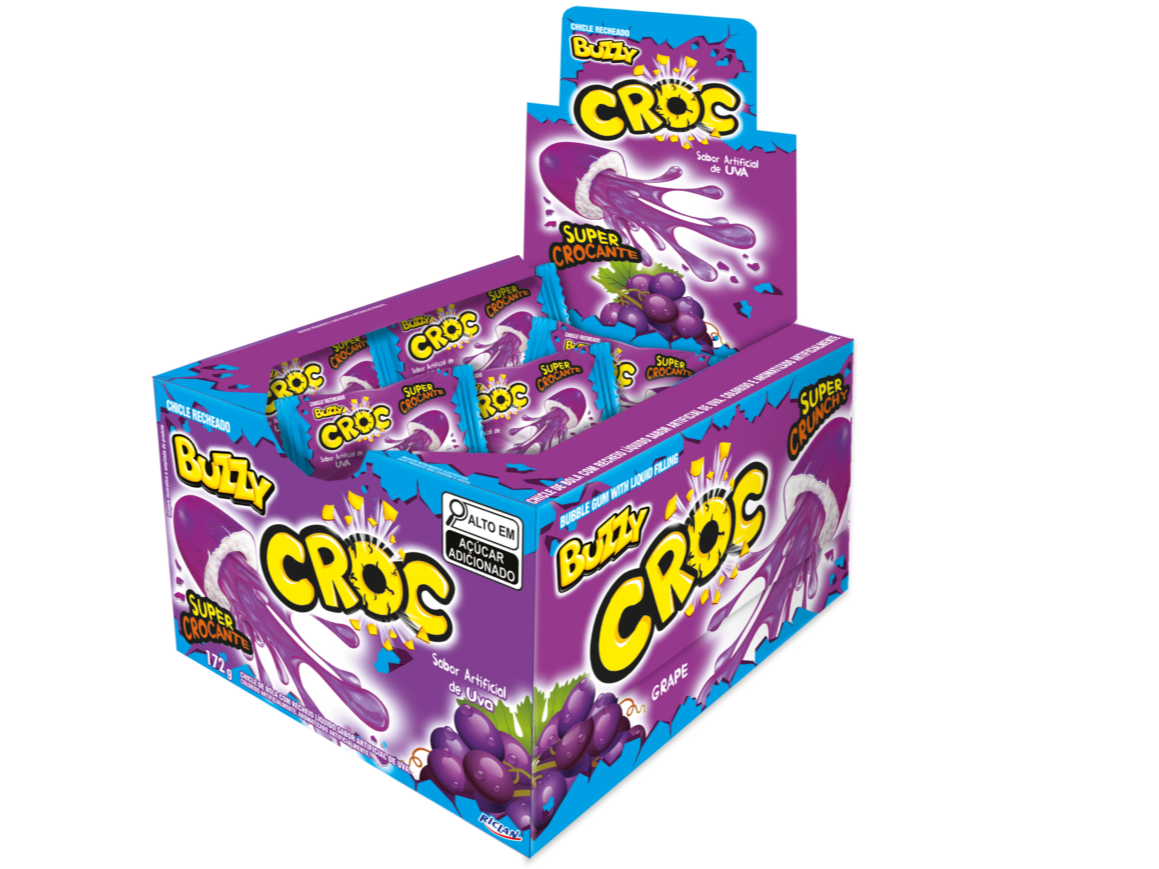 CHICLE RELLENO UVA SUPER CROCANTE X40