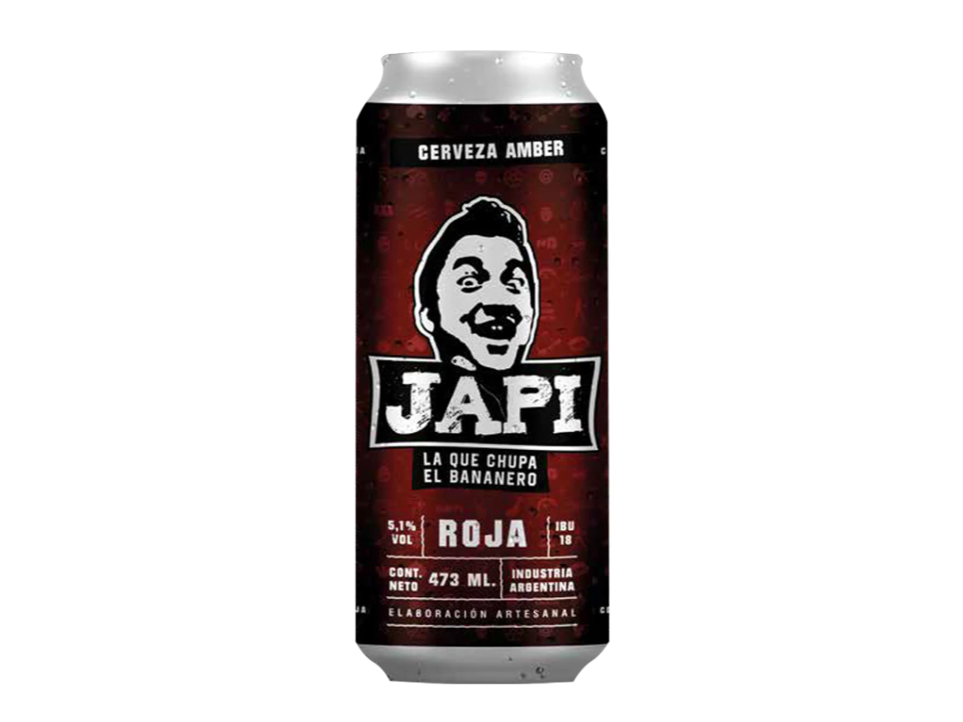 Cerveza Japi Premium Amber Roja  473 ml.