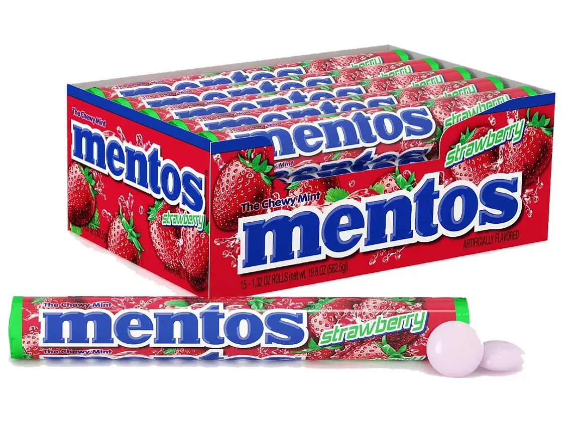 Mentos - Sabor Frutilla
