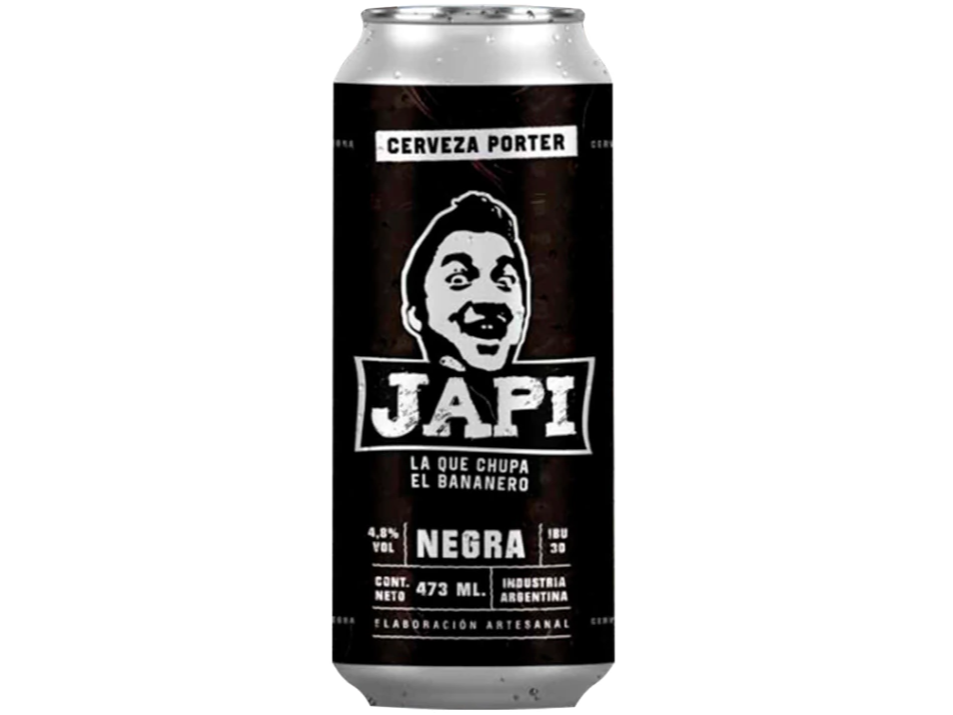 Cerveza Japi Premium Porter Negra 473 ml.