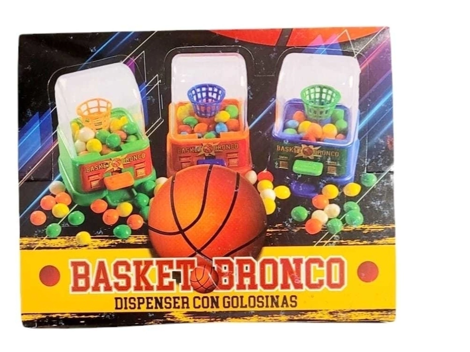 DISPENSER CON GOLOSINOS  BASKET X6