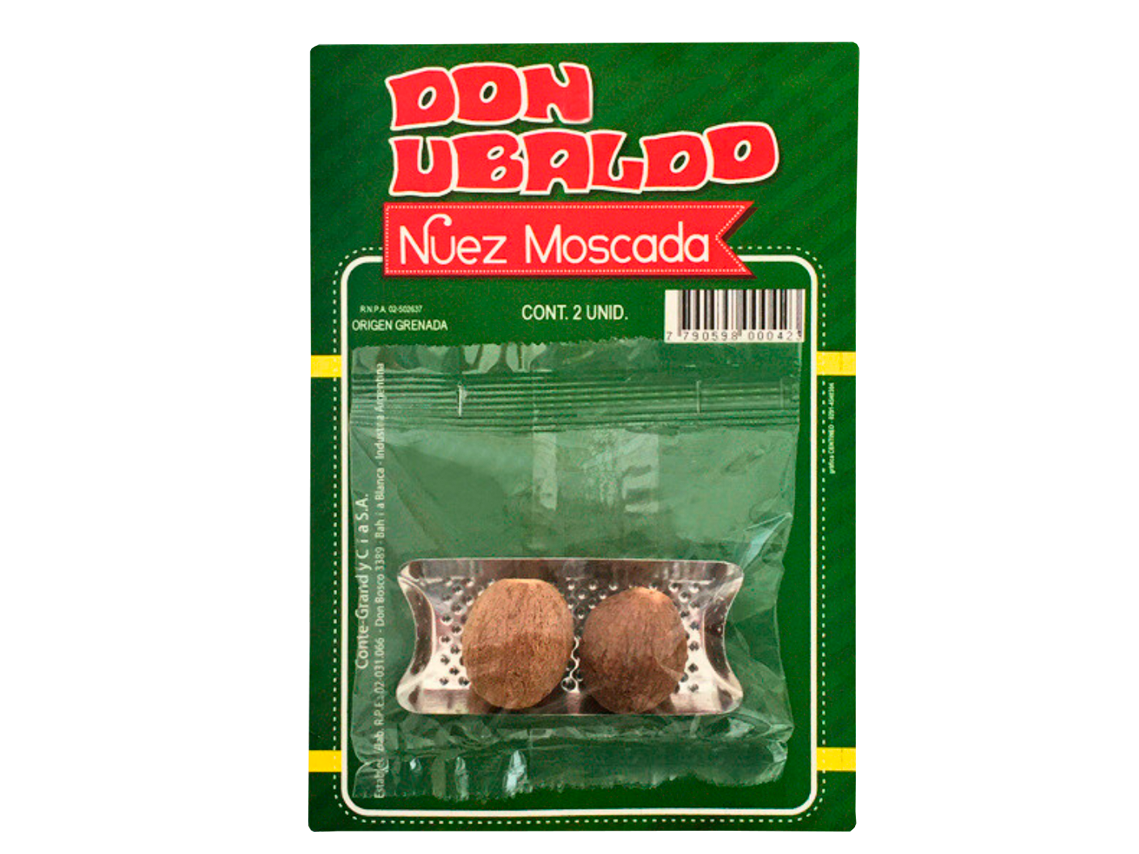 Nuez moscada en grano c/rallador