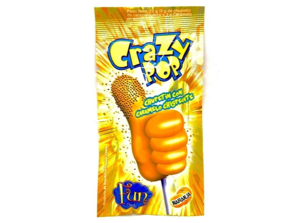 Crazy Pop Naranja x10