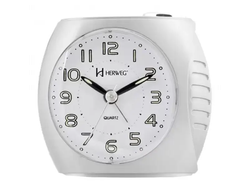 2586 Despertador Quartz Herweg Con Luz,Movimiento Silencioso y Repeticion