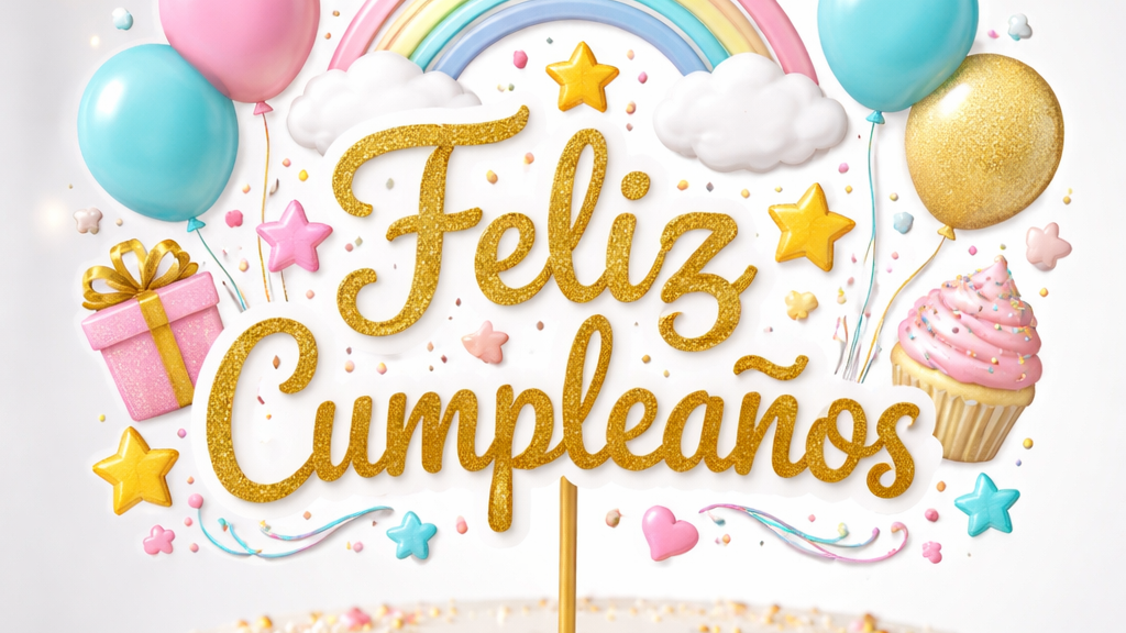 topper para torta y velas
