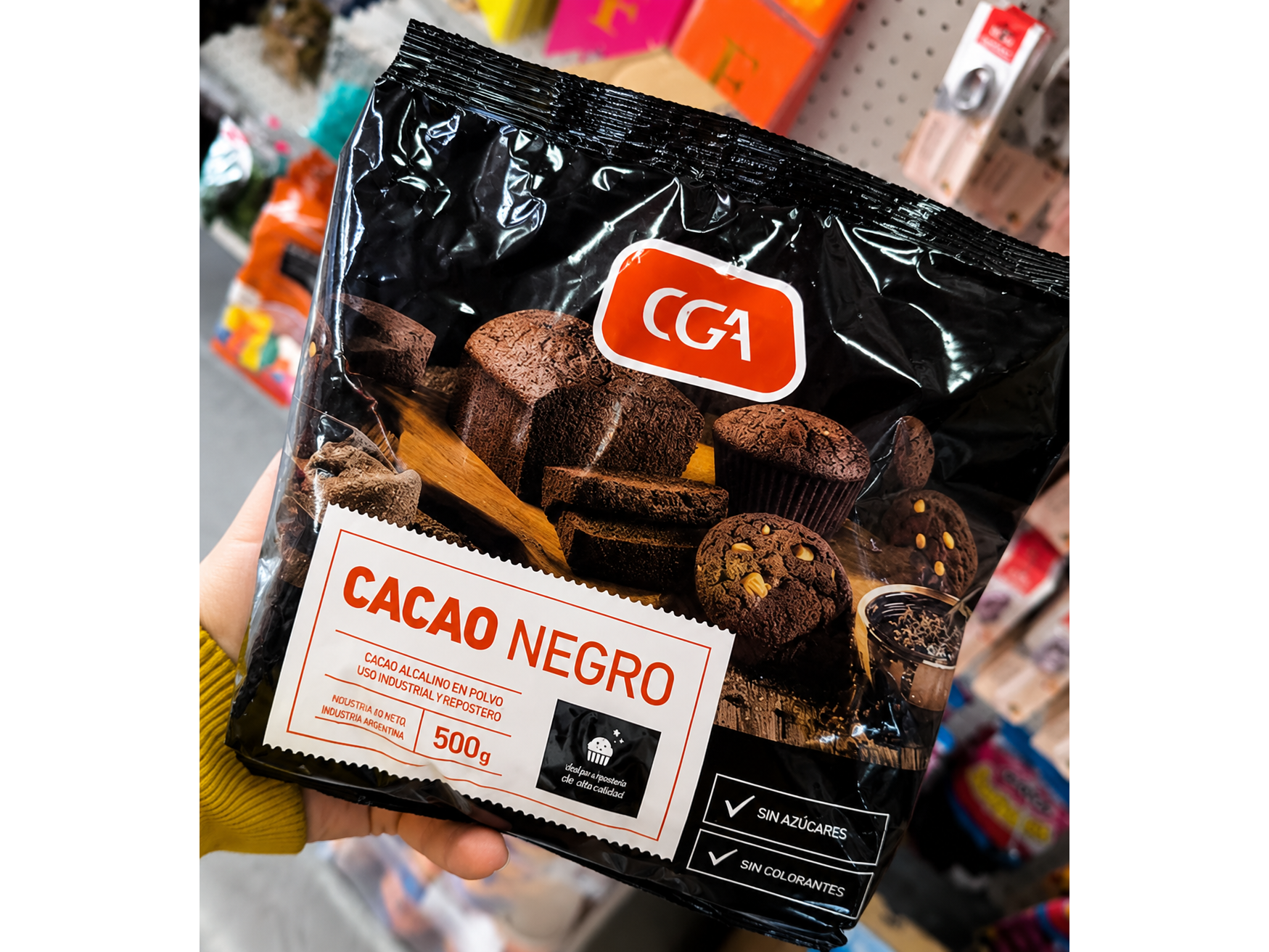cacao amargo negro 500g