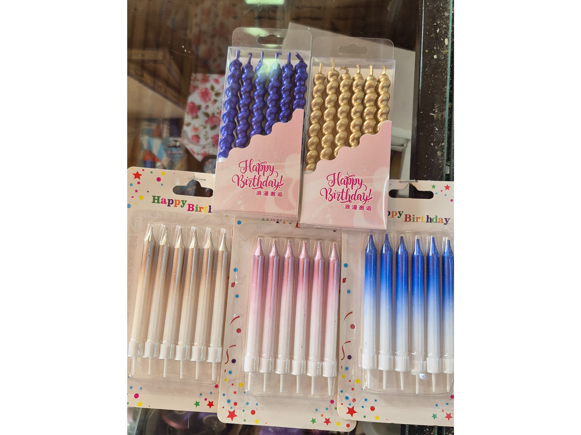 Set velas x6 cortas