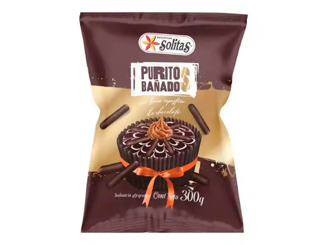 SOLITAS PURITOS BAÑADOS CHOCOLATE *300 GR.
