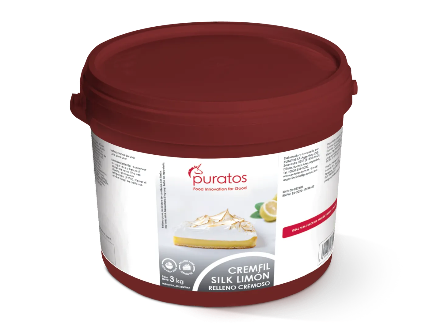 relleno Cremfil Silk Limon 3kg