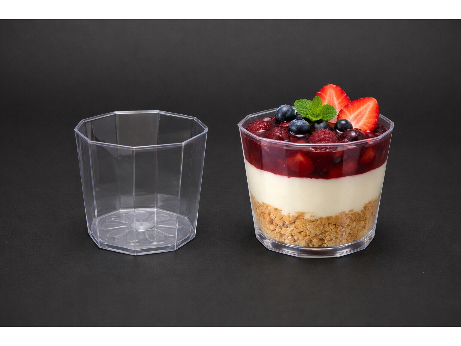 VASO OCTOGONAL CRISTAL 200CC BOYANO