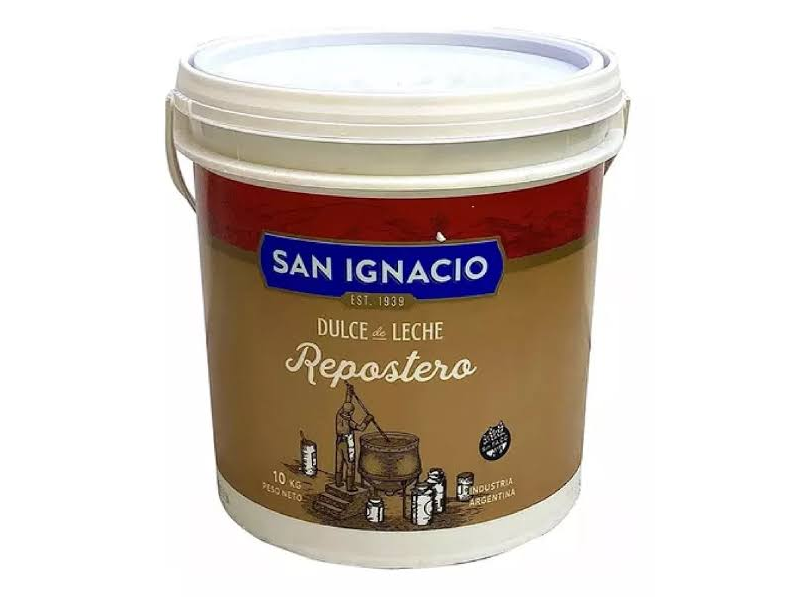 dulce de leche san ignacio 10kg balde de plastico