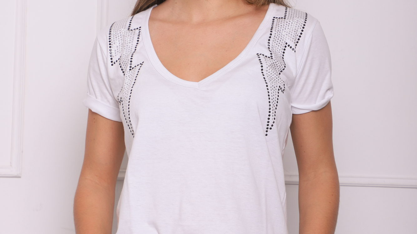 REMERAS STRASS - BORDADAS