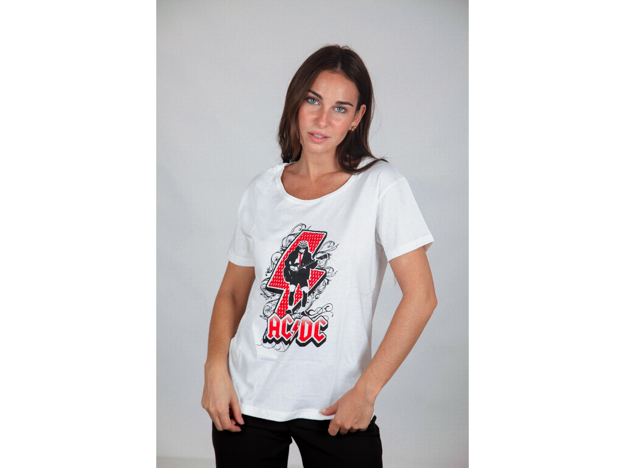 Remera ACDC rayo rojo Art.101286