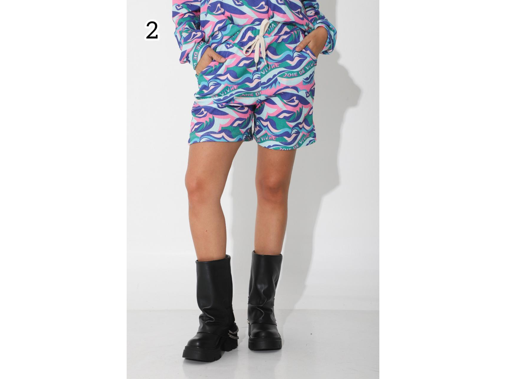 Short waffle estampado Art 600102