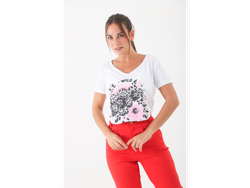Remera Wild Free Flores Art 101710