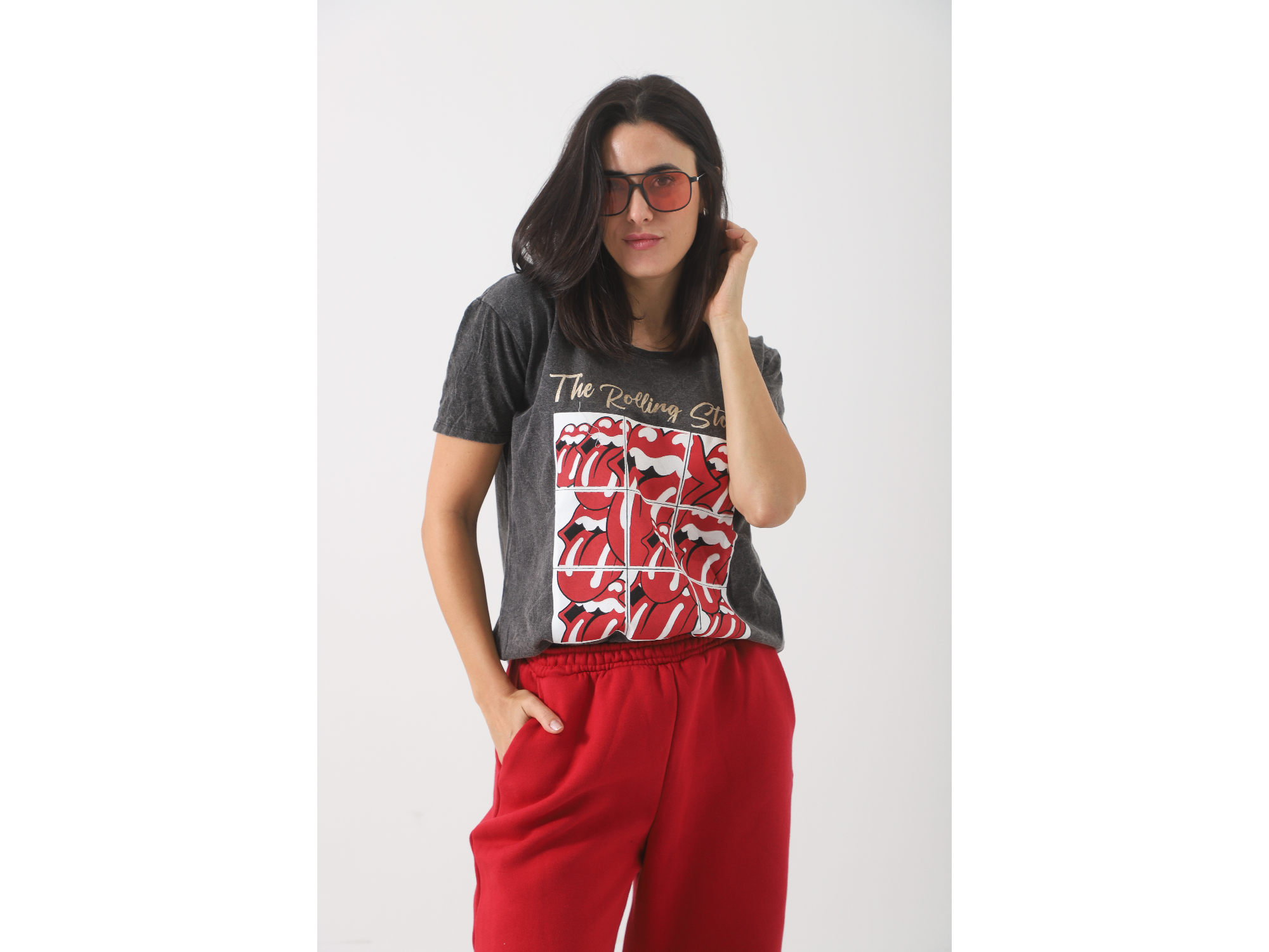 Remera nevada rolling cuadros Art 101716