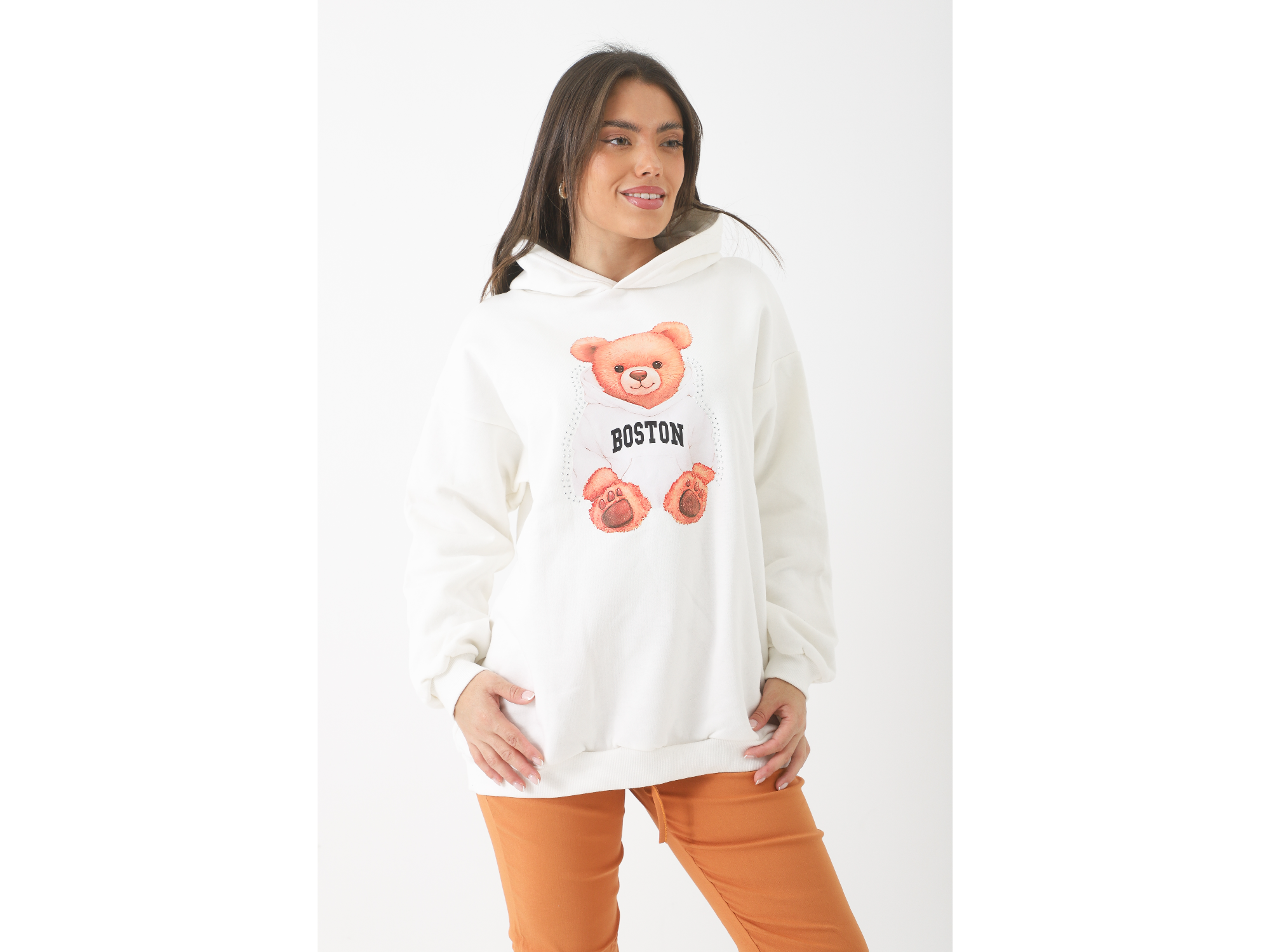 Buzos Estampados con Frisa