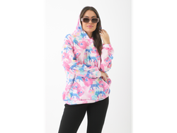 Buzo waffle estampado con capucha Art 270143