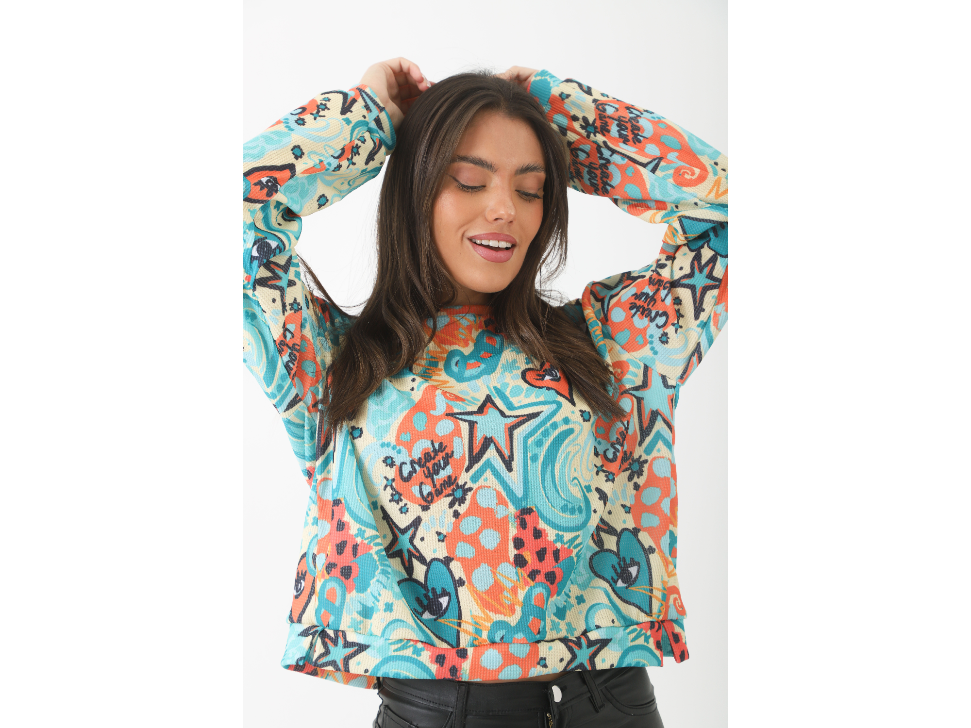 Buzo waffle estampado  Art 270141