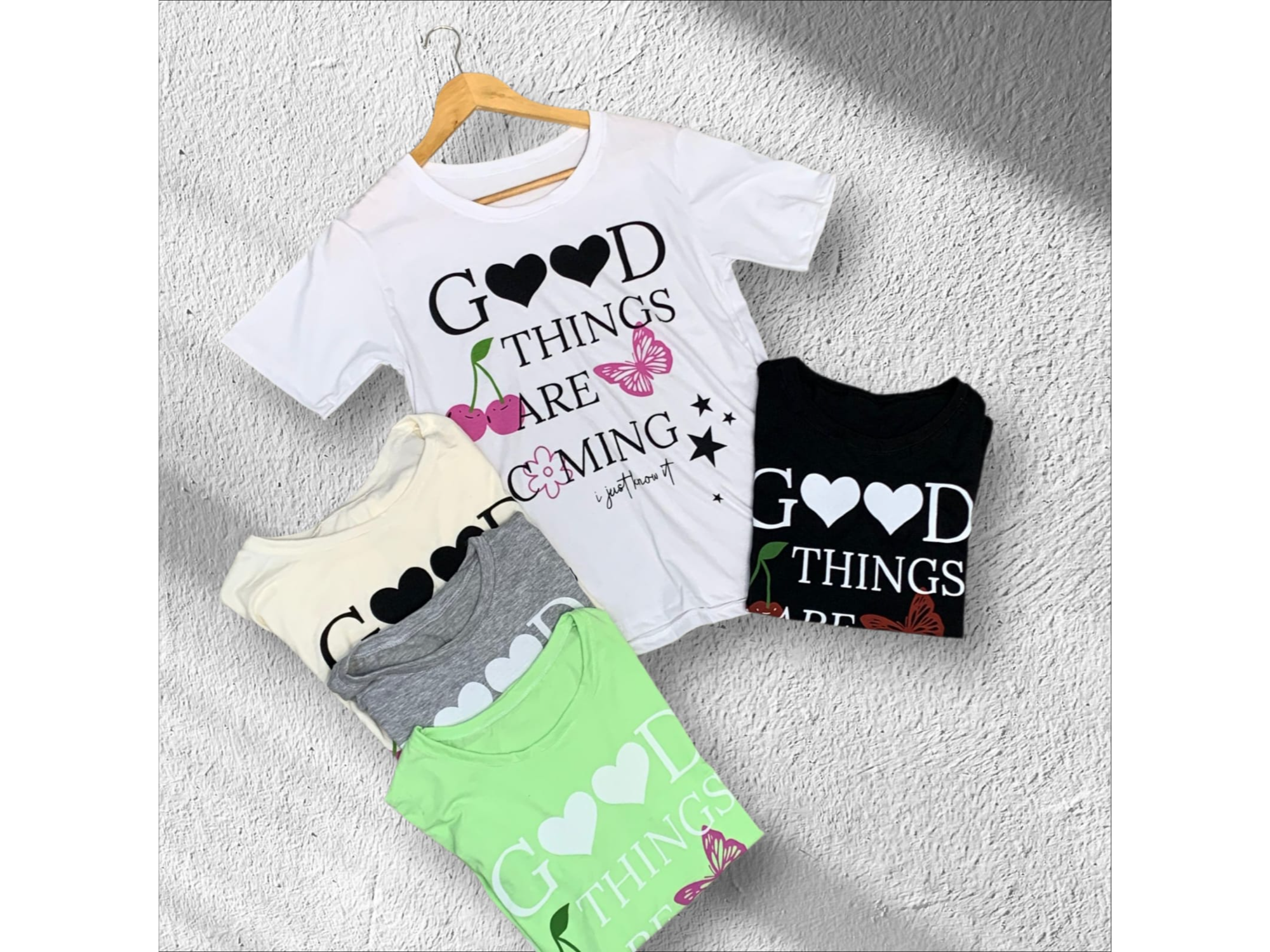 Remera good things are coming