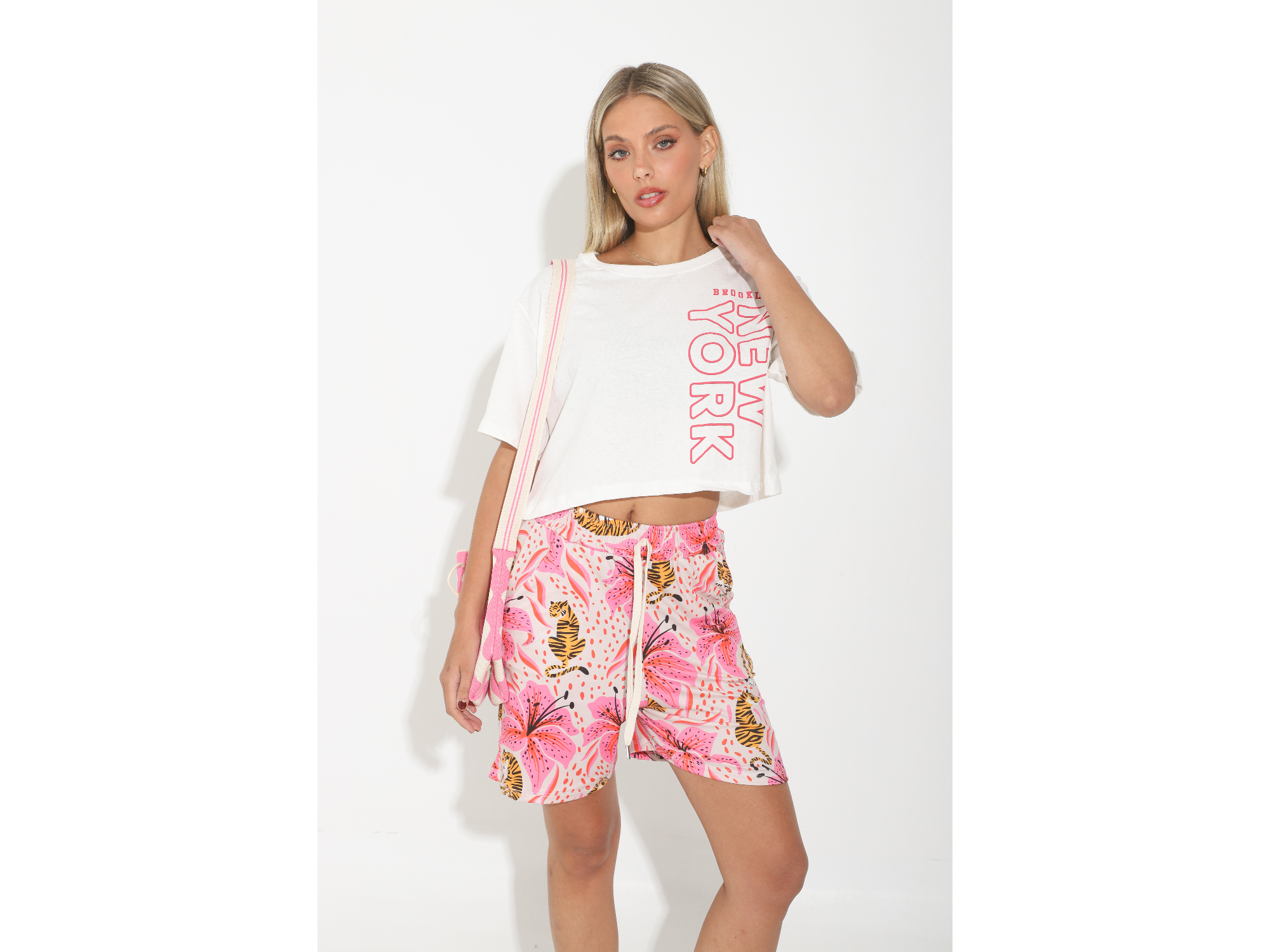 Short modal estampado colorido Art 600134