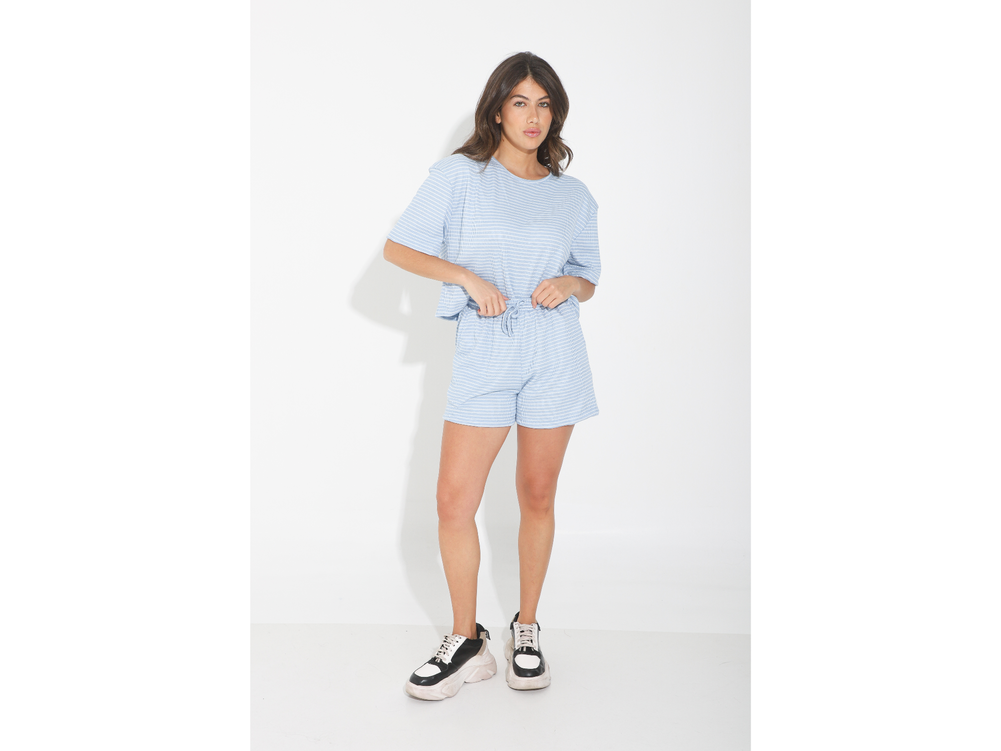 Conjunto Short y Puperon Rayado Finito