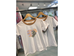 Cuello combinado corazon lila