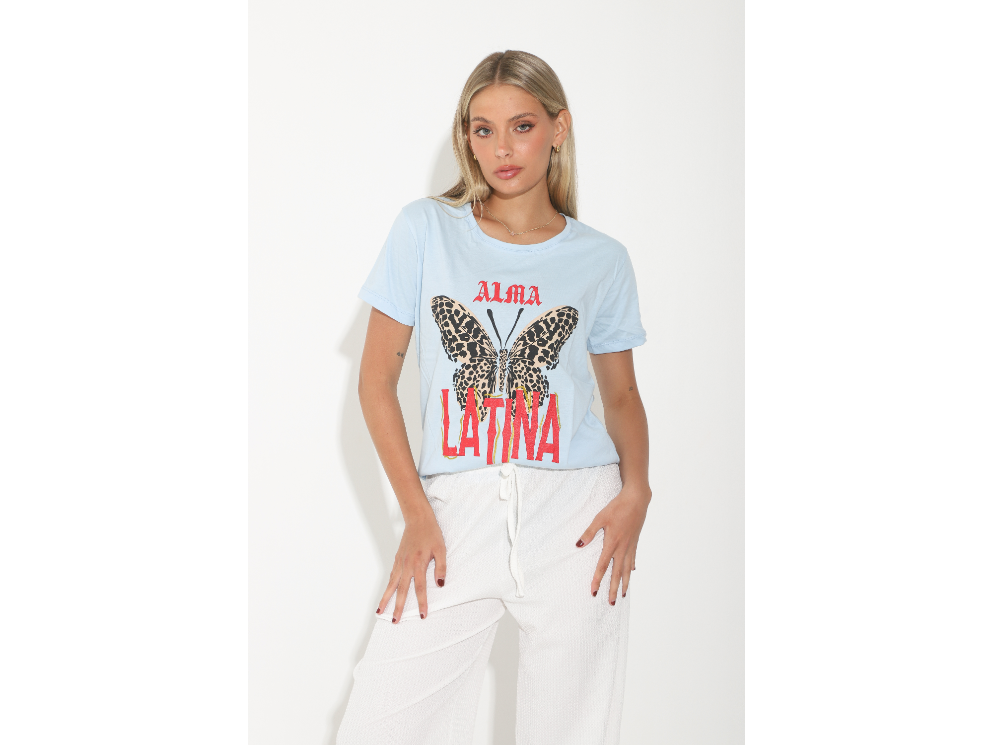 Remera alma latina mariposa Art 101855