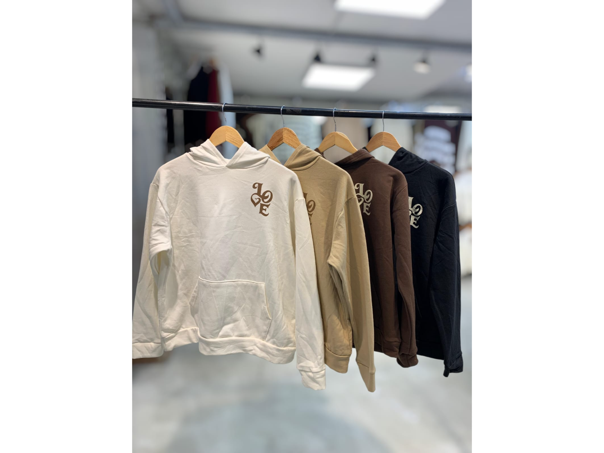 Buzo Canguro frisado love frente y espalda Art 270171